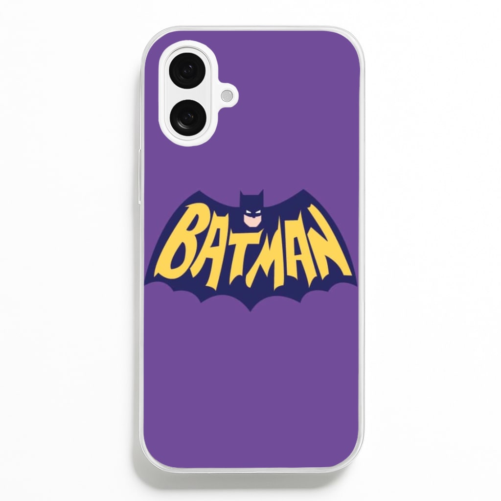 Bat Superhero Purple Logo Phone Case