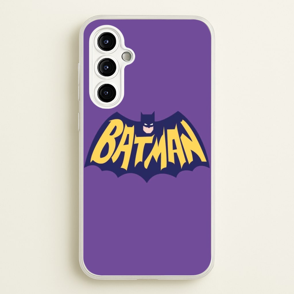 Bat Superhero Purple Logo - Batman Phone Case for Galaxy A54
