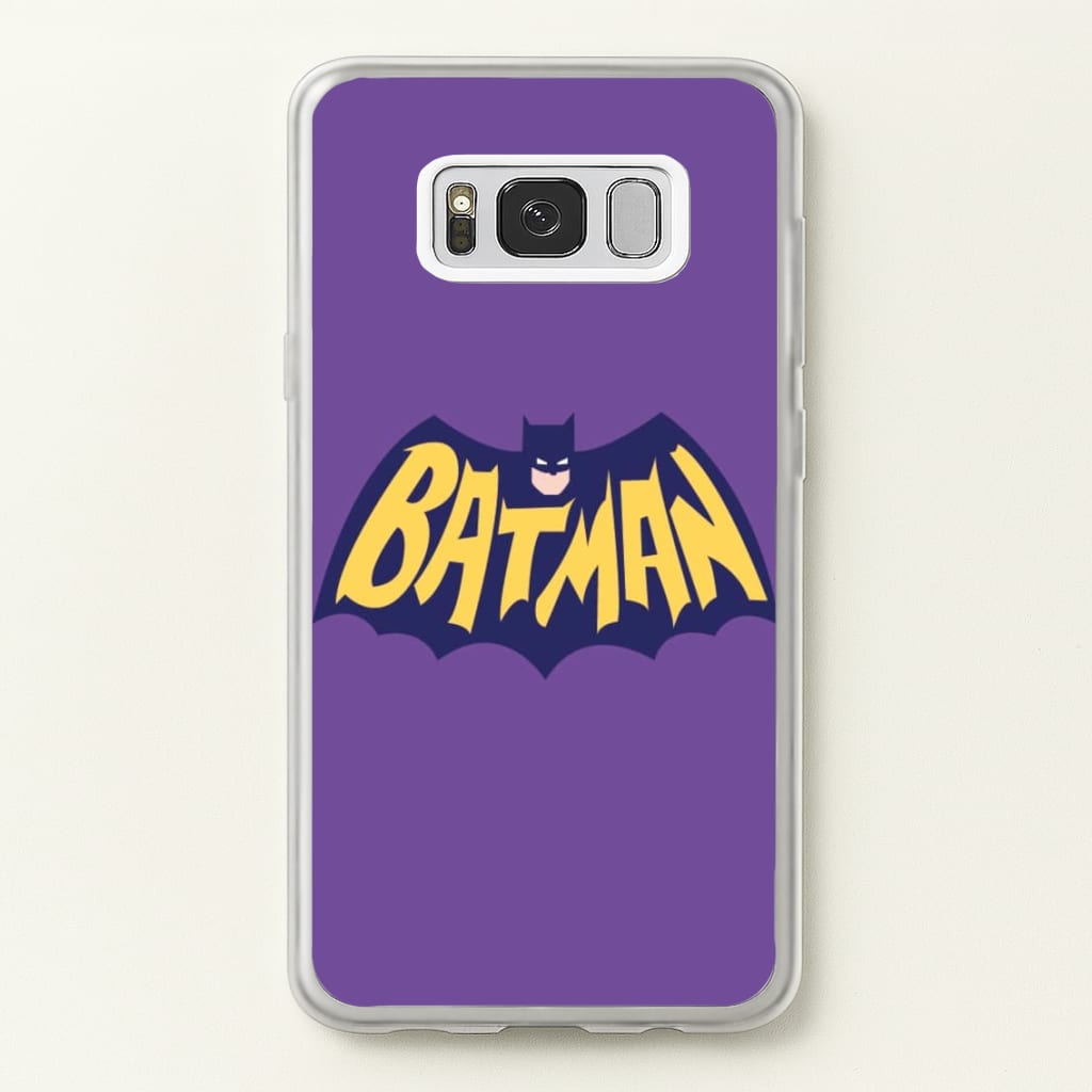 Bat Superhero Purple Logo - Batman Phone Case for Galaxy S8 Plus