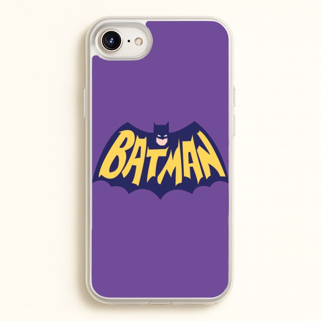 Bat Superhero Purple Logo - Batman Phone Case for iPhone 6 / 7 / 8 / SE
