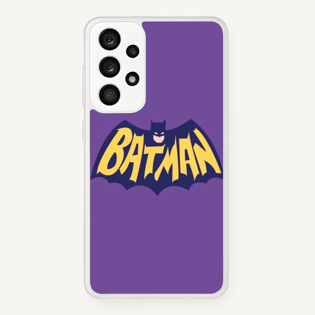 Bat Superhero Purple Logo - Batman Phone Case for Galaxy A53