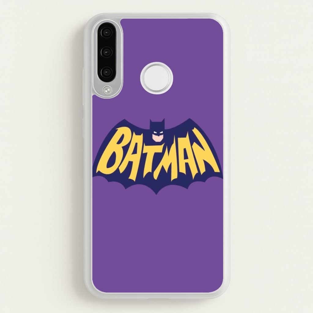 Bat Superhero Purple Logo - Batman Phone Case for Huawei P30 Lite