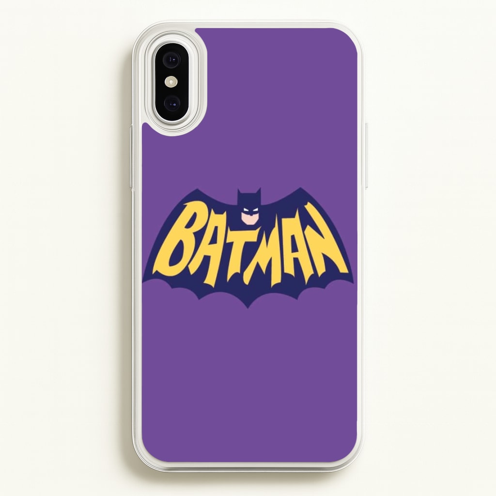 Bat Superhero Purple Logo - Batman Phone Case for iPhone XS Max