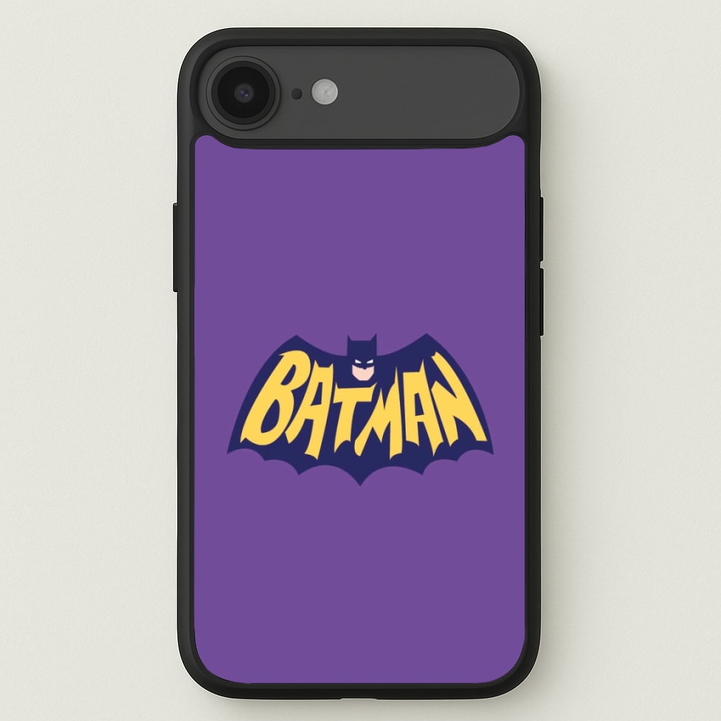 Bat Superhero Purple Logo Phone Case for iPhone 17 Air