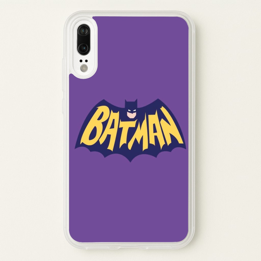Bat Superhero Purple Logo - Batman Phone Case for Huawei P20