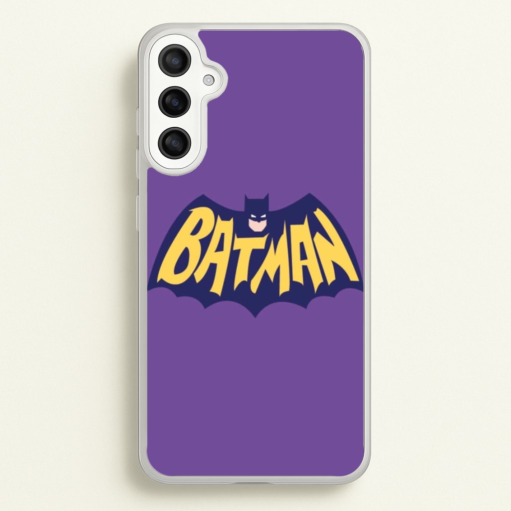 Bat Superhero Purple Logo - Batman Phone Case for Galaxy A34