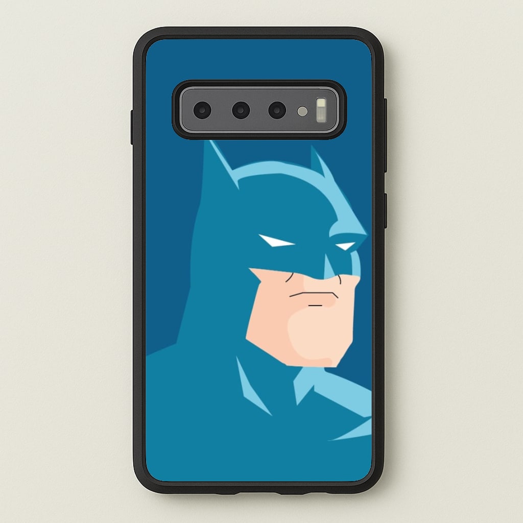 Blue Bat Superhero - Batman Phone Case for Galaxy S10