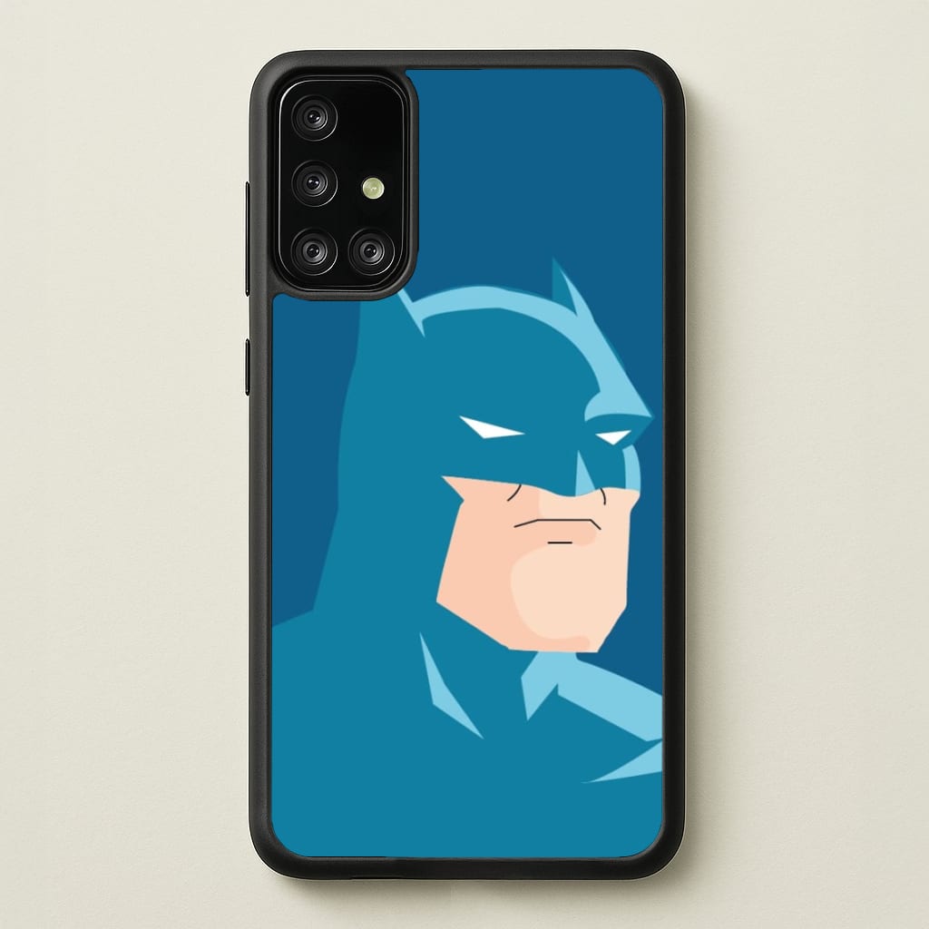Blue Bat Superhero - Batman Phone Case for Galaxy A71