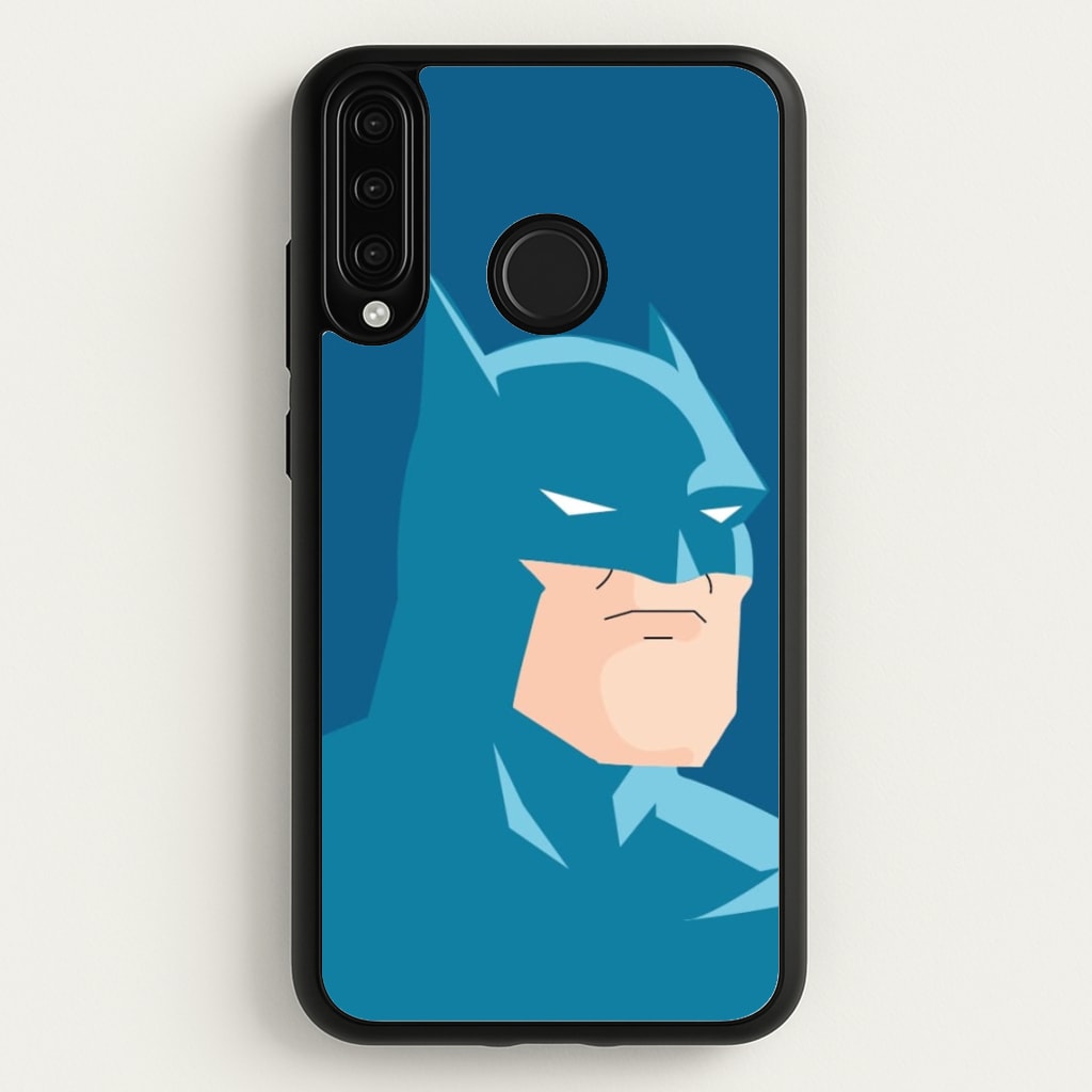 Blue Bat Superhero - Batman Phone Case for Huawei P30 Lite