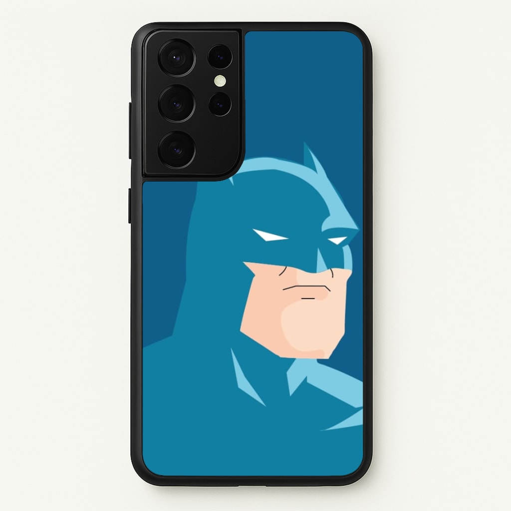 Blue Bat Superhero - Batman Phone Case for Galaxy S21 Ultra