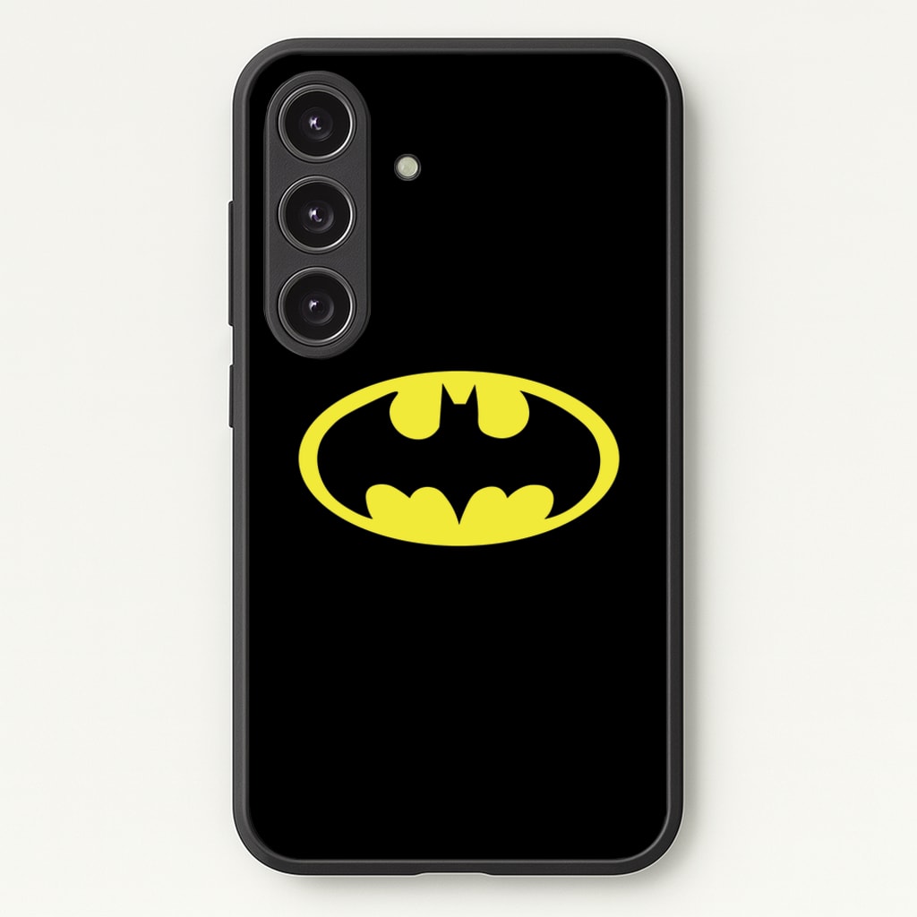 Black Bat Superhero Logo - Batman Phone Case for Galaxy S25 Plus