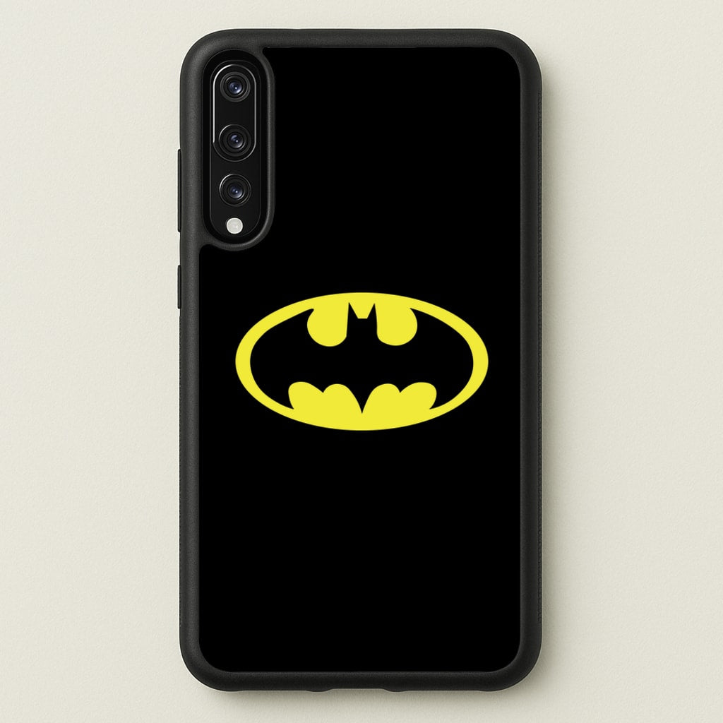 Black Bat Superhero Logo - Batman Phone Case for Huawei P20 Pro