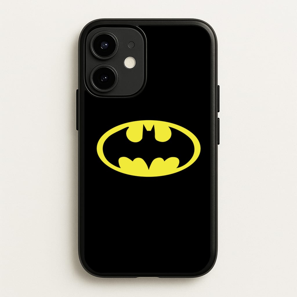 Black Bat Superhero Logo - Batman Phone Case for iPhone 12 Mini