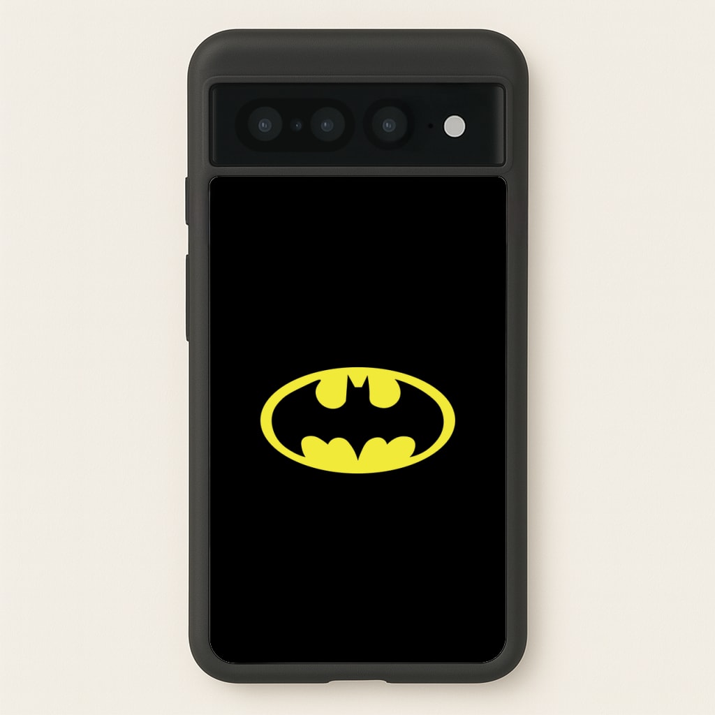 Black Bat Superhero Logo - Batman Phone Case for Google Pixel 7 Pro