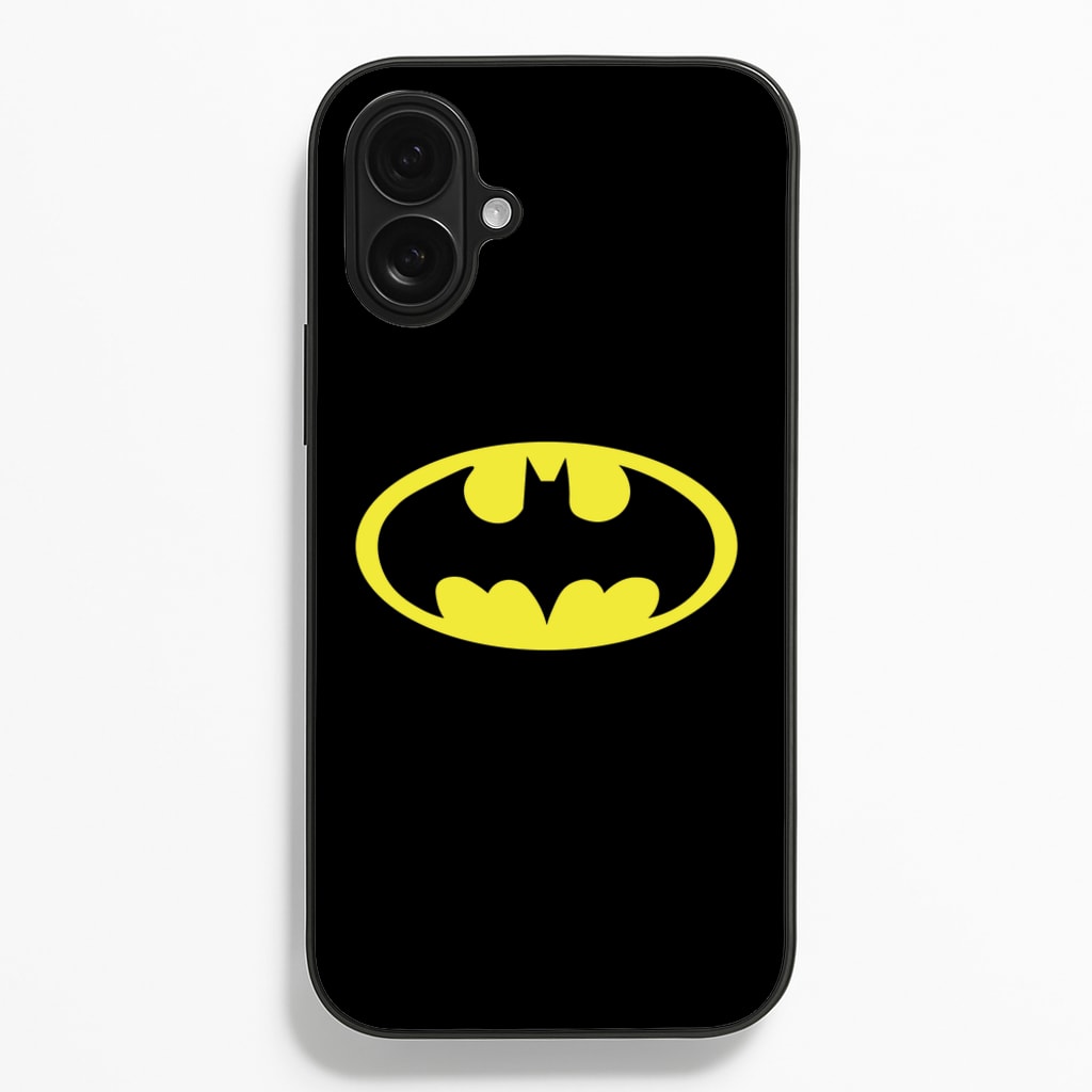 Black Bat Superhero Logo - Batman Phone Case for iPhone 16 Plus
