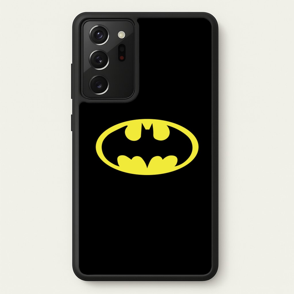 Black Bat Superhero Logo - Batman Phone Case for Galaxy Note 20 Ultra