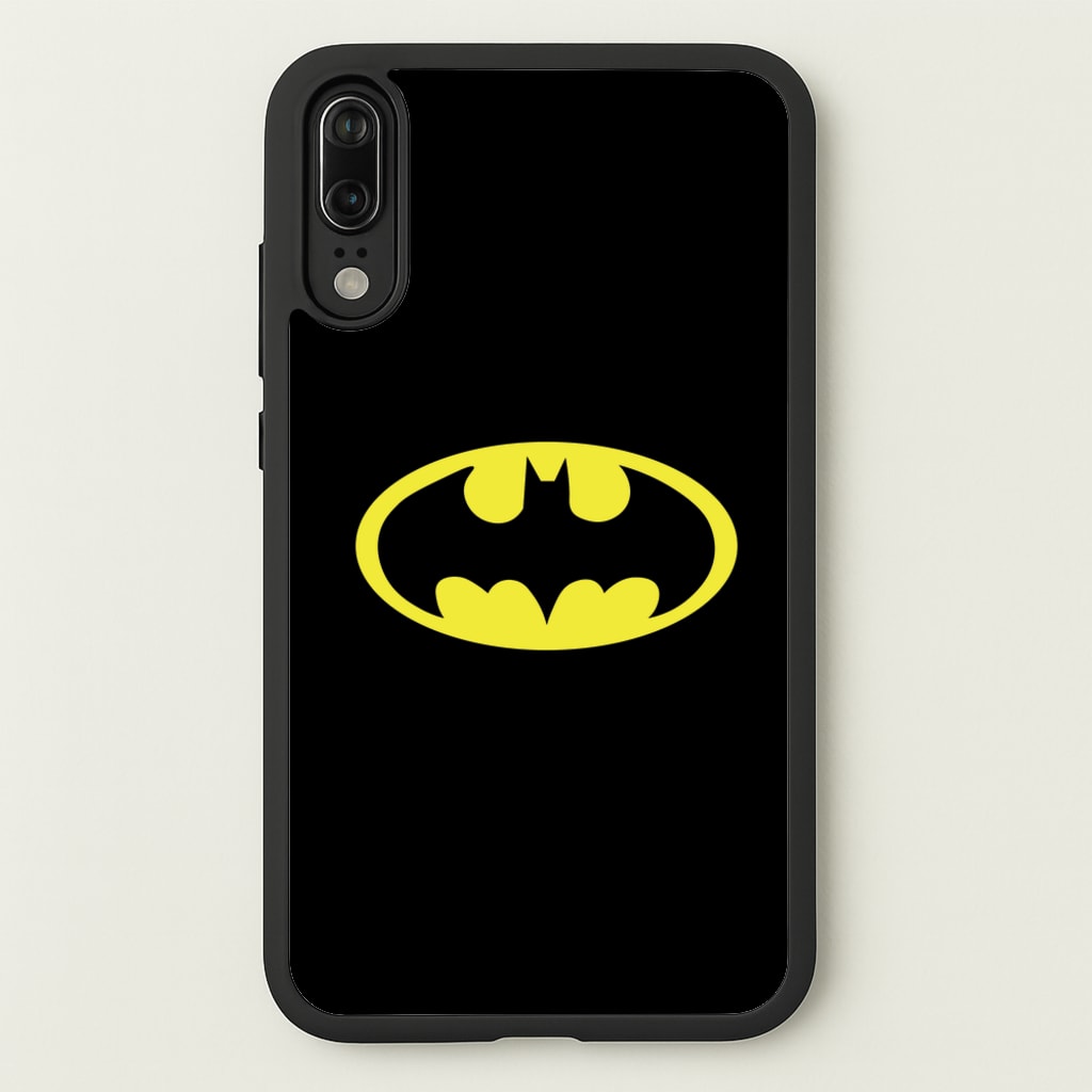 Black Bat Superhero Logo - Batman Phone Case for Huawei P20