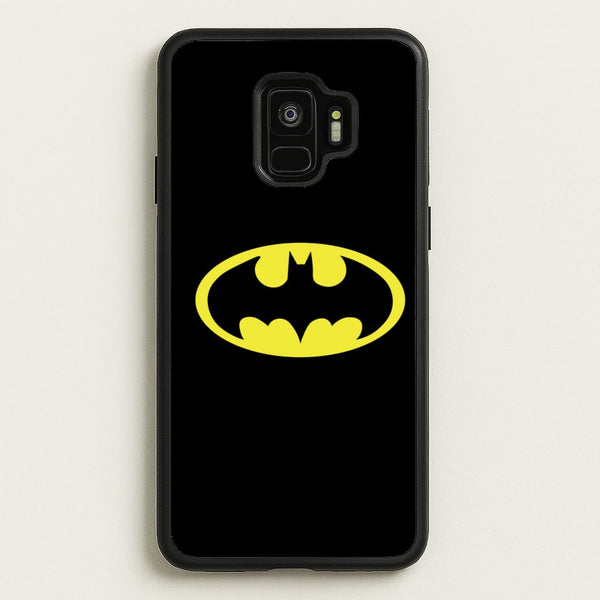Black Bat Superhero Logo - Batman Phone Case for Galaxy S9