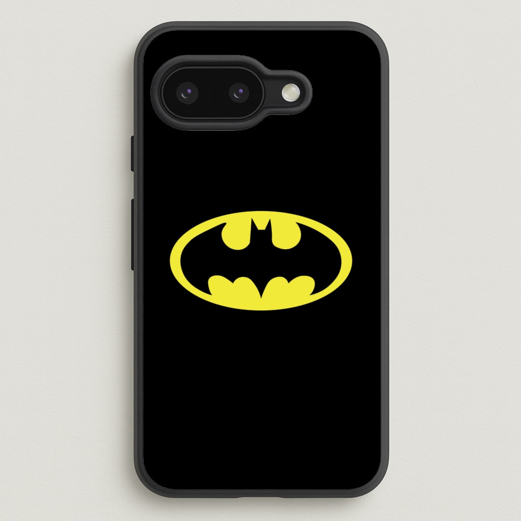 Black Bat Superhero Logo - Batman Phone Case for Google Pixel 9a