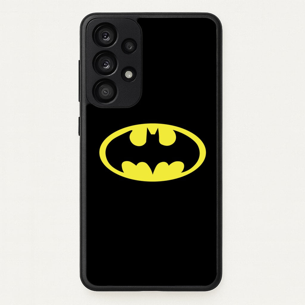 Black Bat Superhero Logo - Batman Phone Case for Galaxy A53