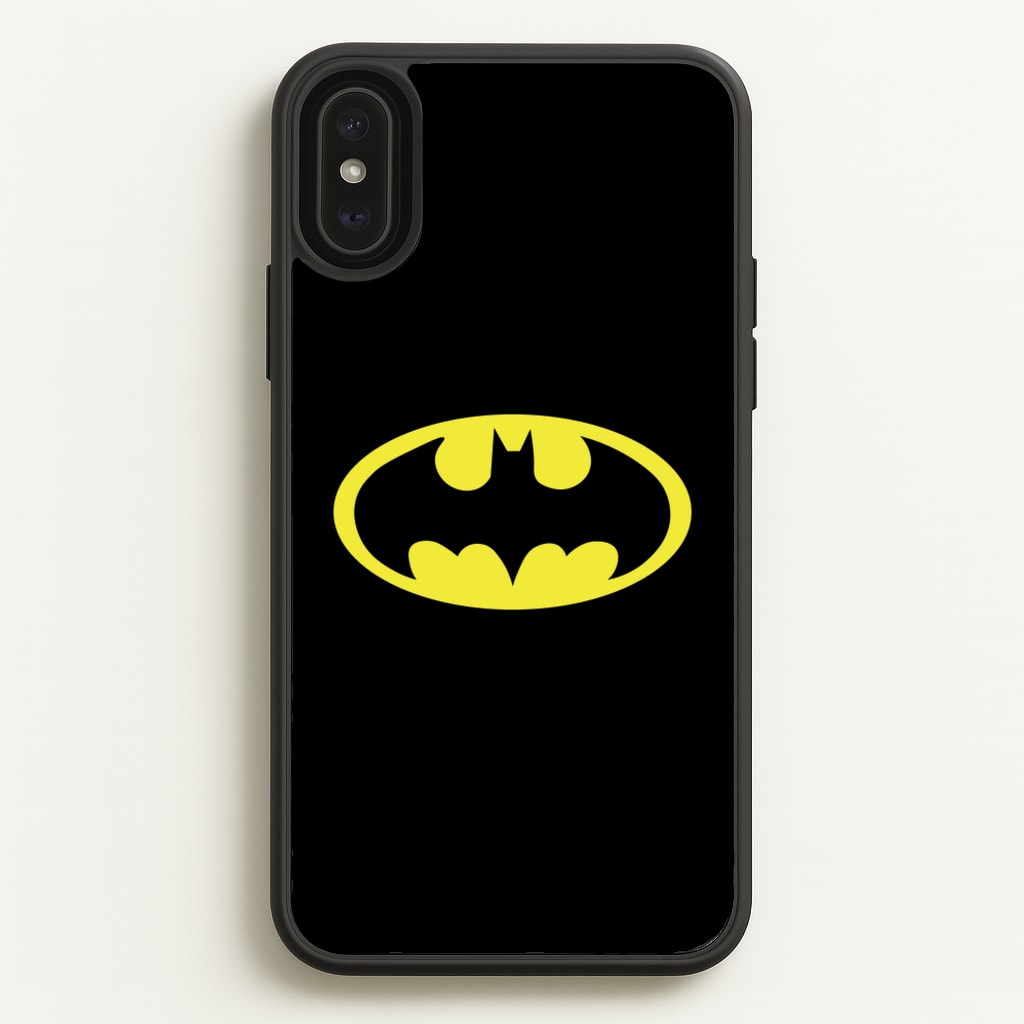 Black Bat Superhero Logo - Batman Phone Case for iPhone XS Max
