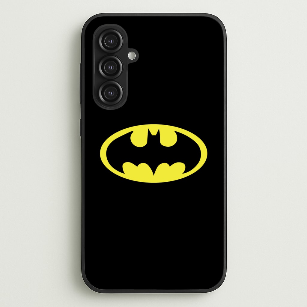 Black Bat Superhero Logo - Batman Phone Case for Galaxy S23FE