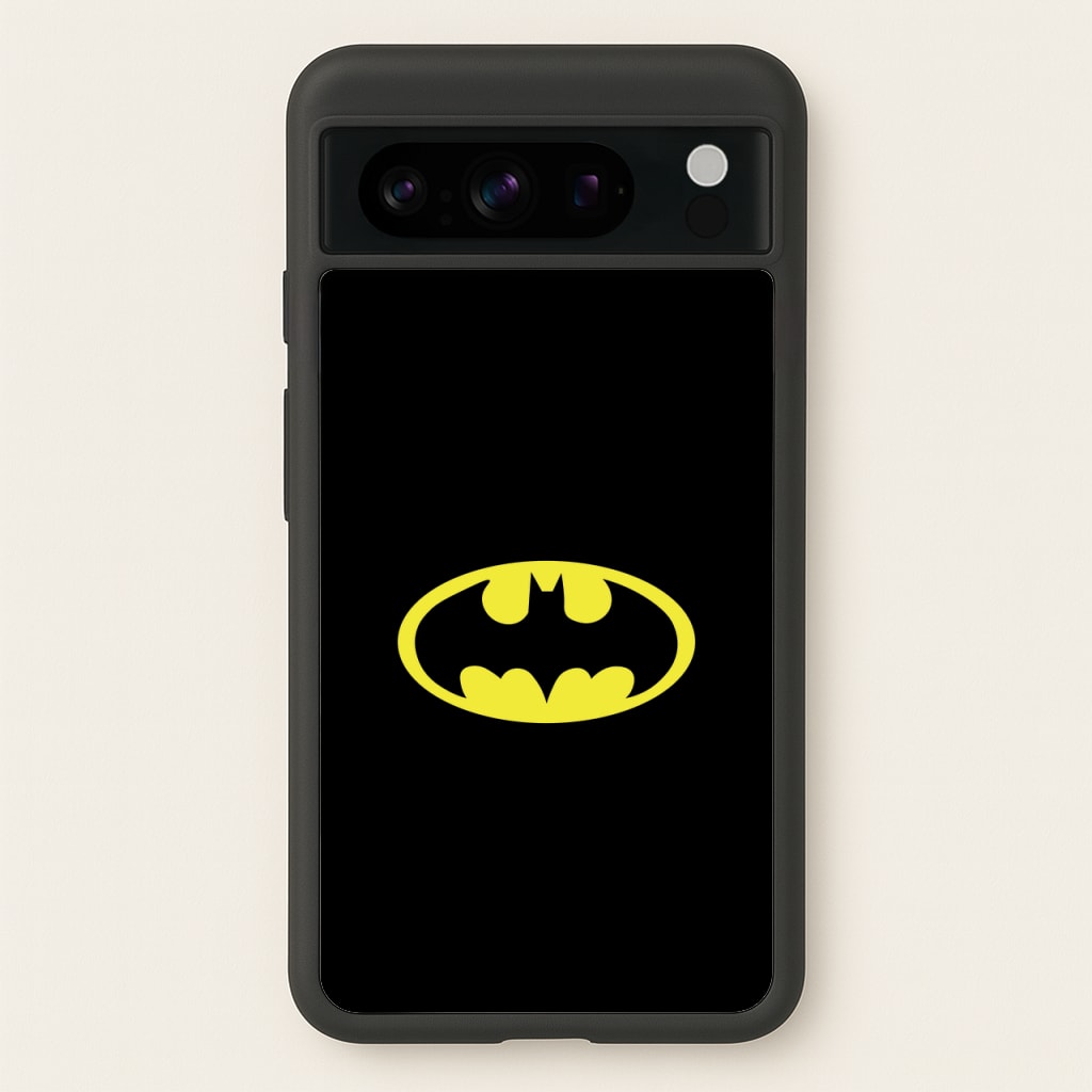 Black Bat Superhero Logo - Batman Phone Case for Google Pixel 8 Pro