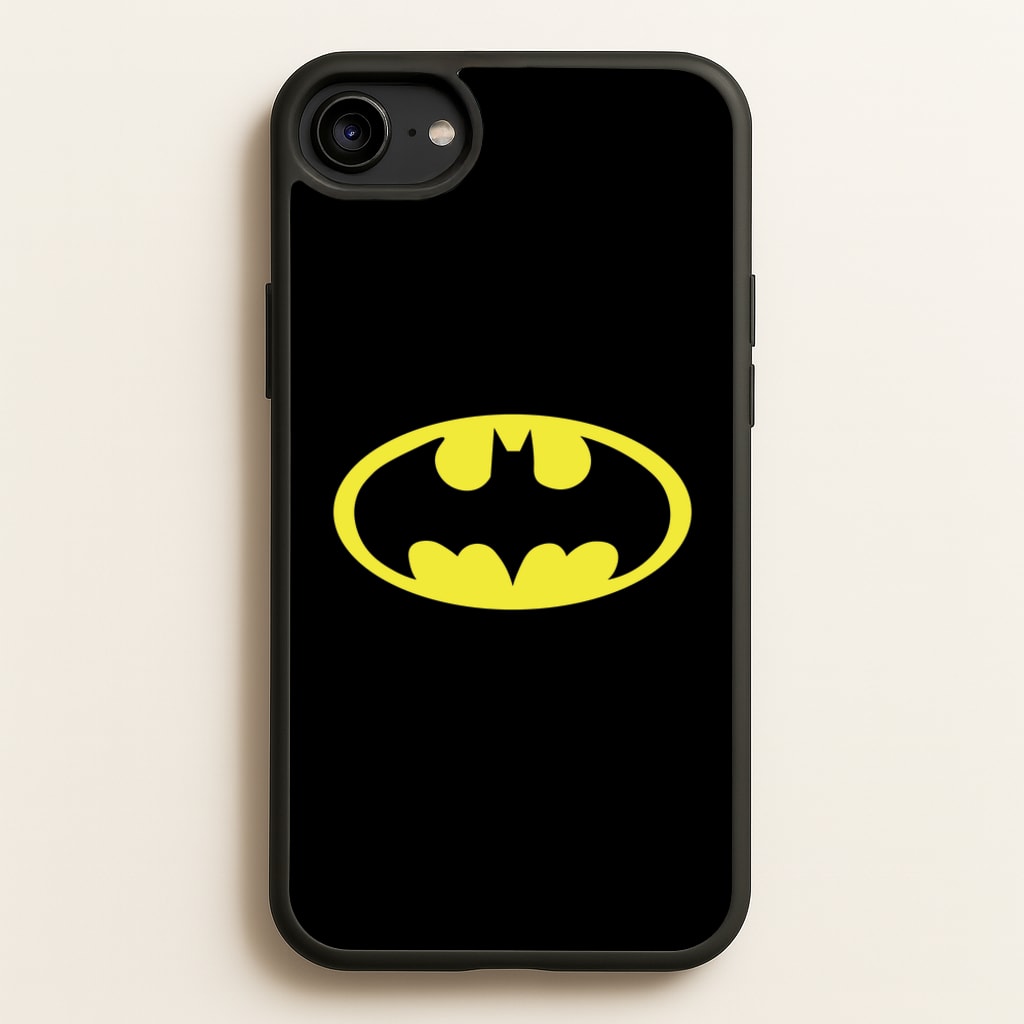 Black Bat Superhero Logo - Batman Phone Case for iPhone 6 / 7 / 8 / SE