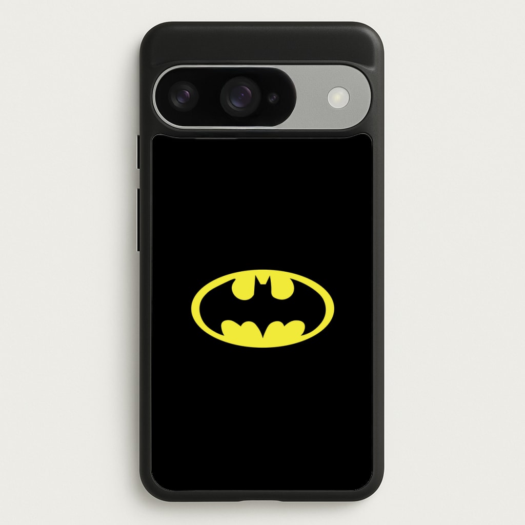 Black Bat Superhero Logo Phone Case for Google Pixel 10 / 10 Pro
