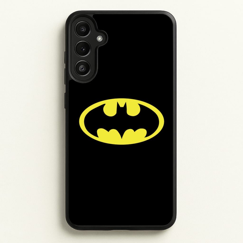 Black Bat Superhero Logo - Batman Phone Case for Galaxy A34