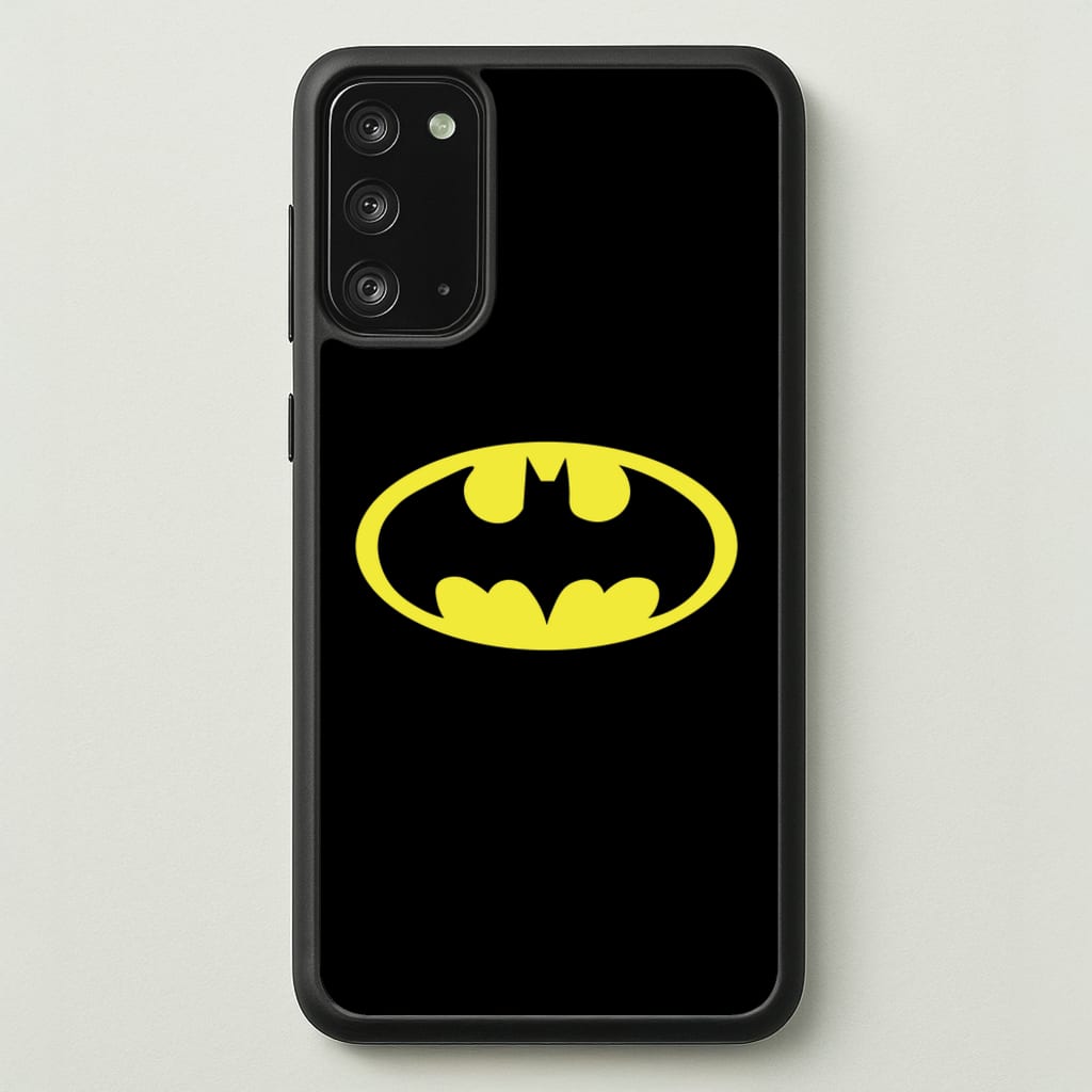 Black Bat Superhero Logo - Batman Phone Case for Galaxy Note 20