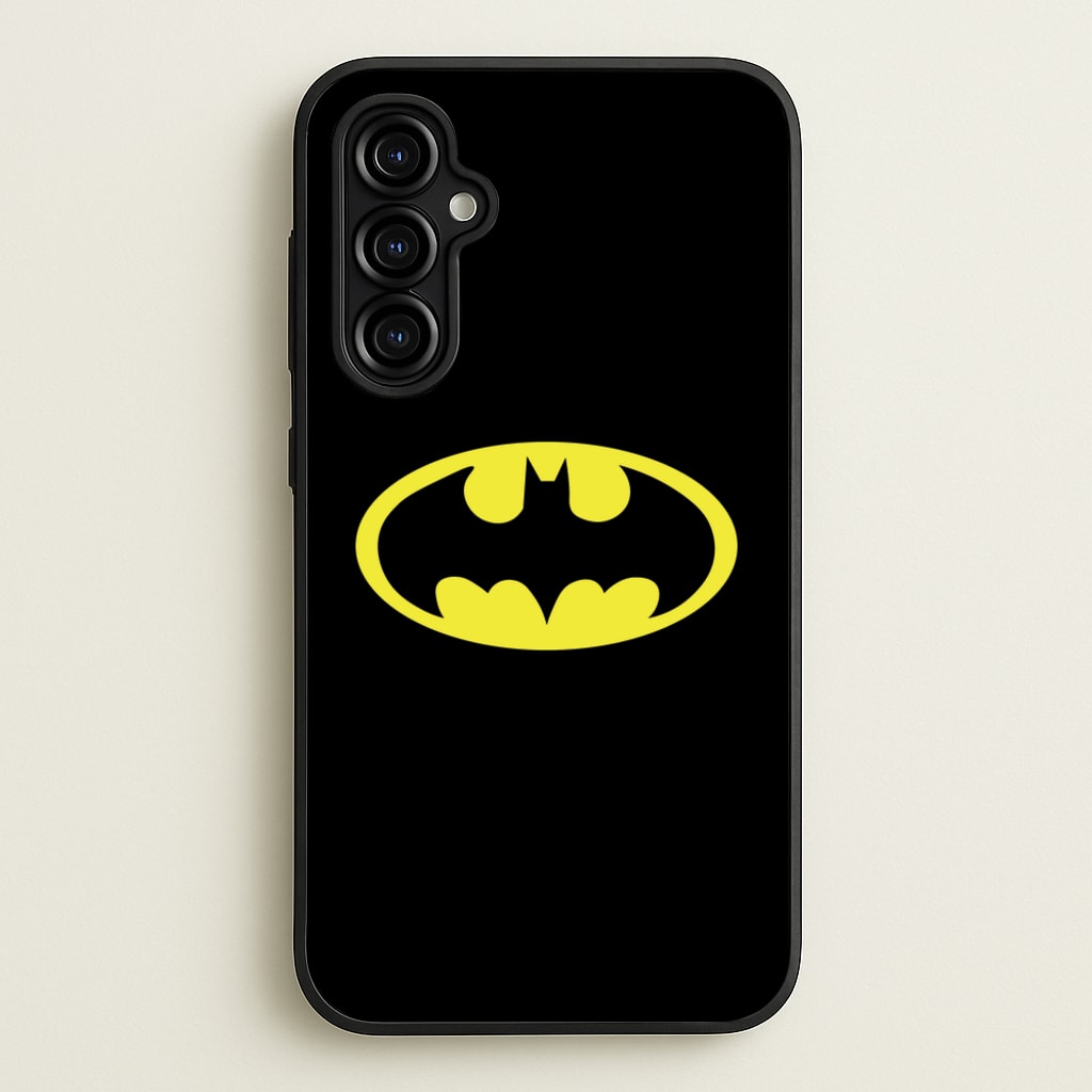 Black Bat Superhero Logo - Batman Phone Case for Galaxy A54