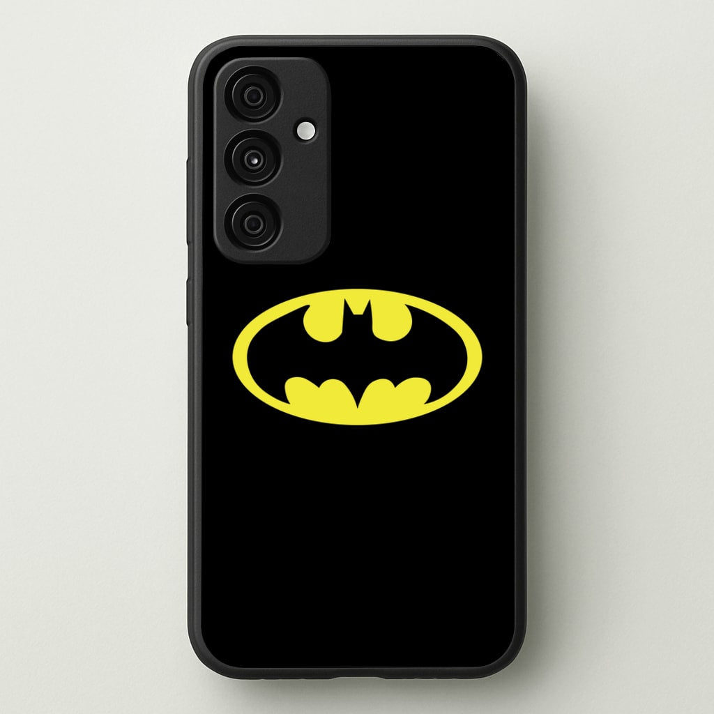 Black Bat Superhero Logo - Batman Phone Case for Galaxy A35