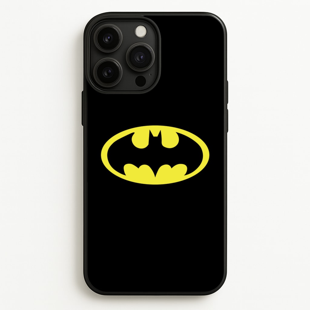Black Bat Superhero Logo - Batman Phone Case for iPhone 13 Pro Max