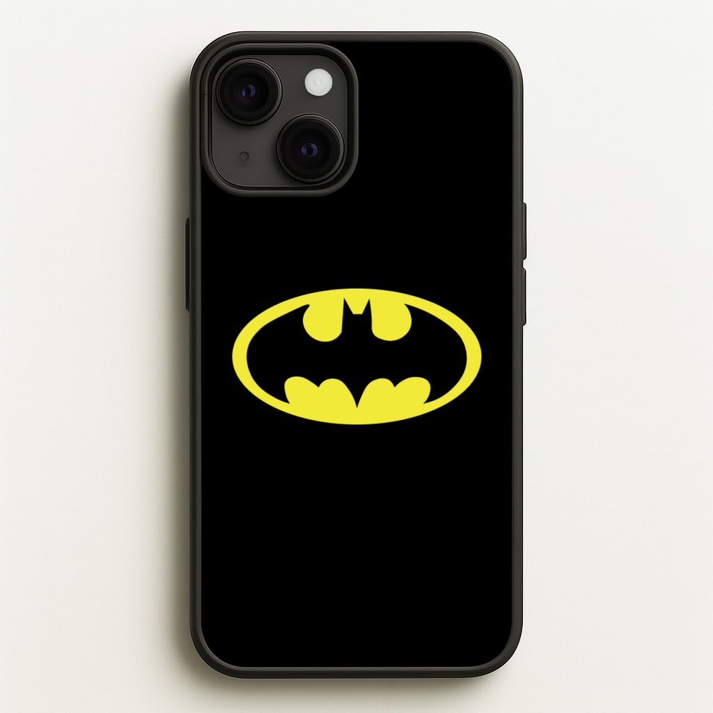 Black Bat Superhero Logo - Batman Phone Case for iPhone 13