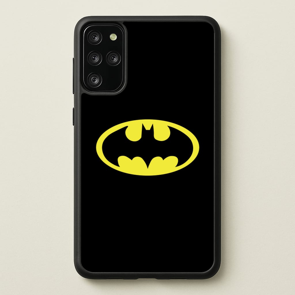 Black Bat Superhero Logo - Batman Phone Case for Galaxy S20 Plus