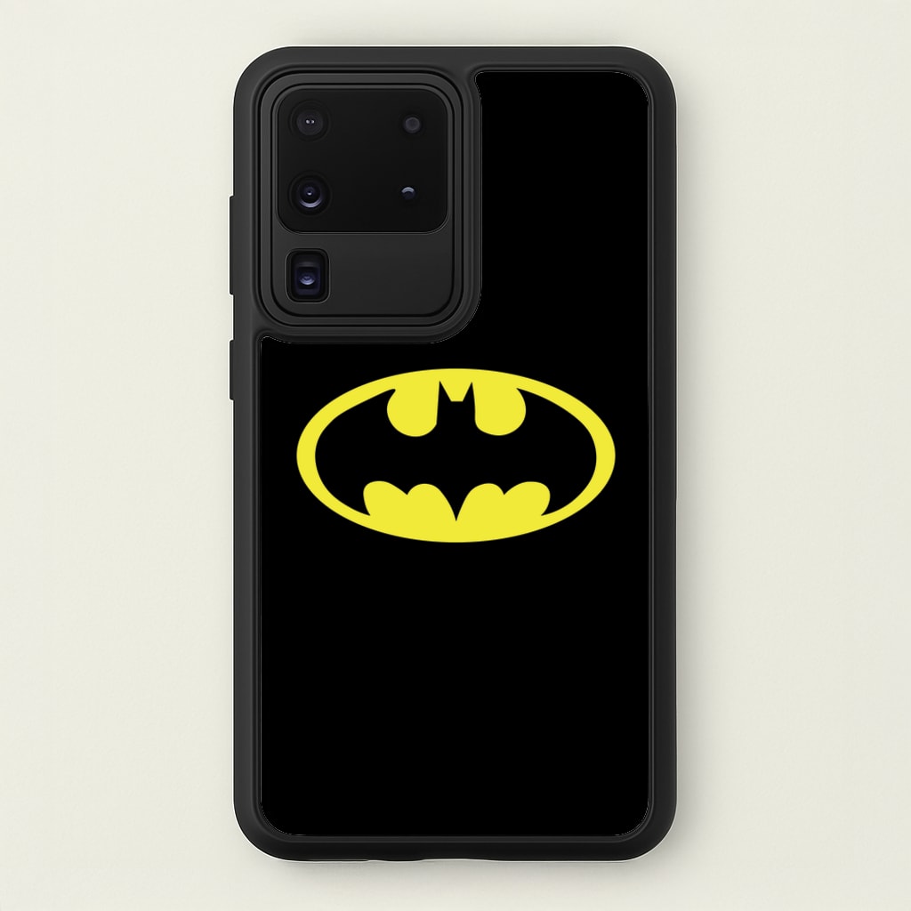 Black Bat Superhero Logo - Batman Phone Case for Galaxy S20 Ultra
