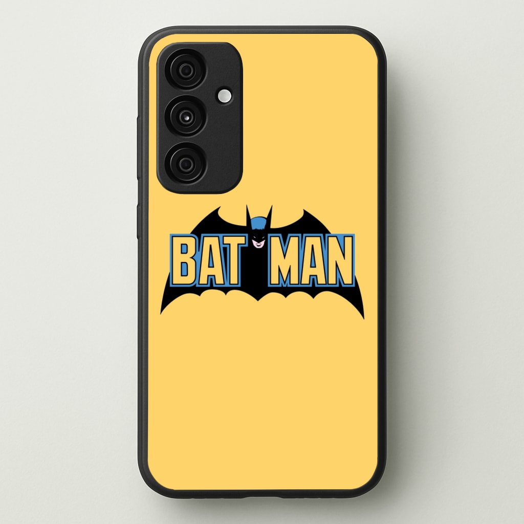 Yellow Bat Superhero Logo - Batman Phone Case for Galaxy A35