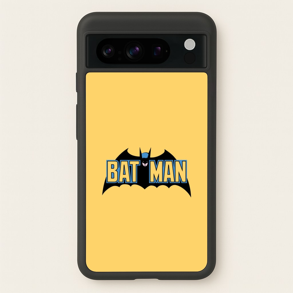 Yellow Bat Superhero Logo - Batman Phone Case for Google Pixel 8 Pro