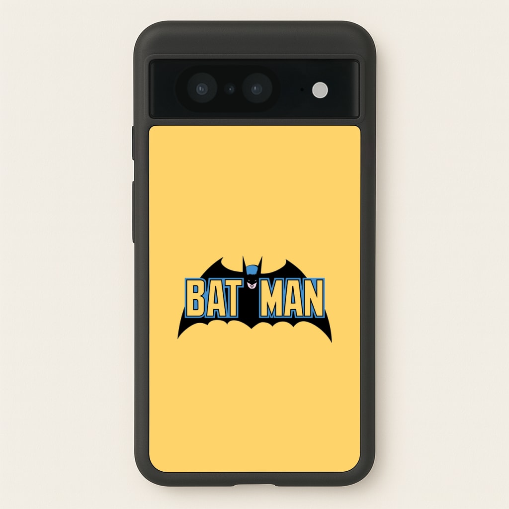 Yellow Bat Superhero Logo - Batman Phone Case for Google Pixel 8