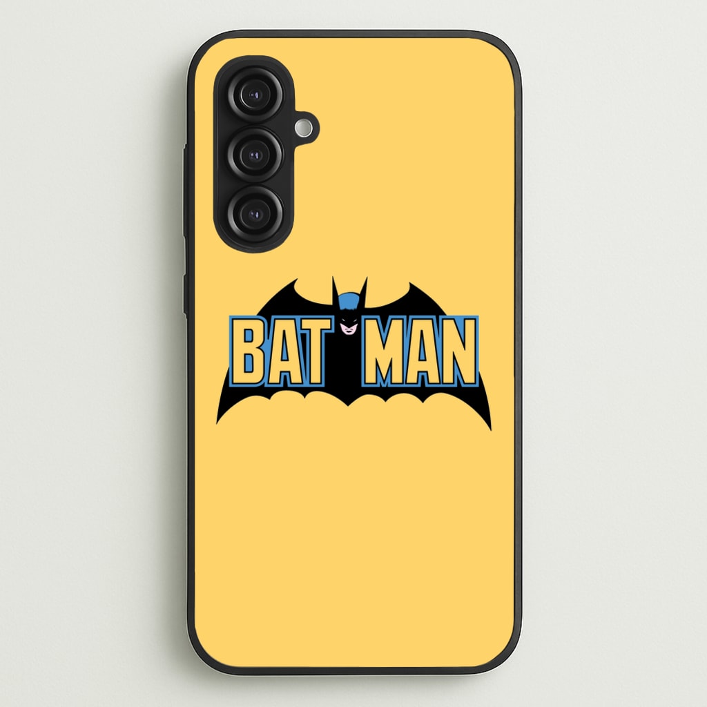 Yellow Bat Superhero Logo - Batman Phone Case for Galaxy S23FE