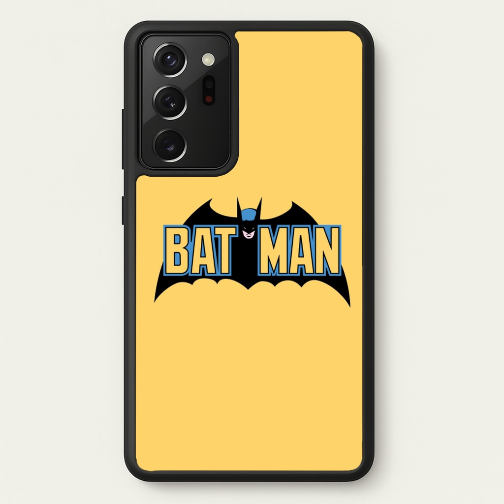 Yellow Bat Superhero Logo - Batman Phone Case for Galaxy Note 20 Ultra
