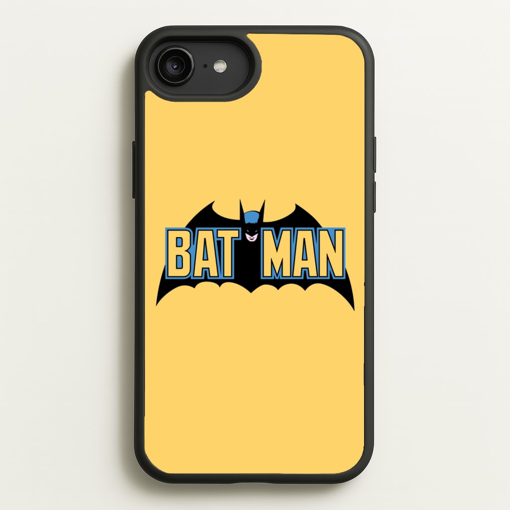 Yellow Bat Superhero Logo - Batman Phone Case for iPhone 6 Plus / 7 Plus / 8 Plus