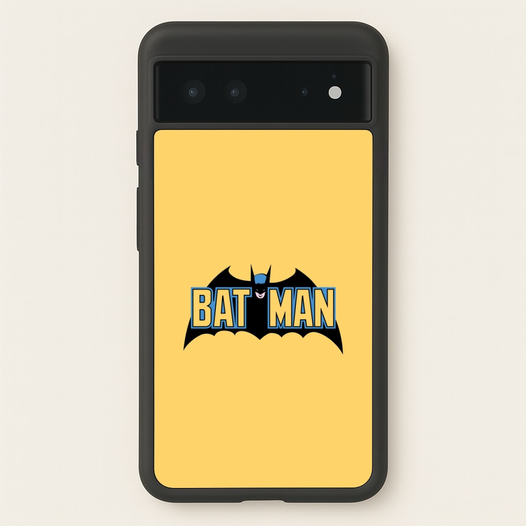 Yellow Bat Superhero Logo - Batman Phone Case for Google Pixel 6