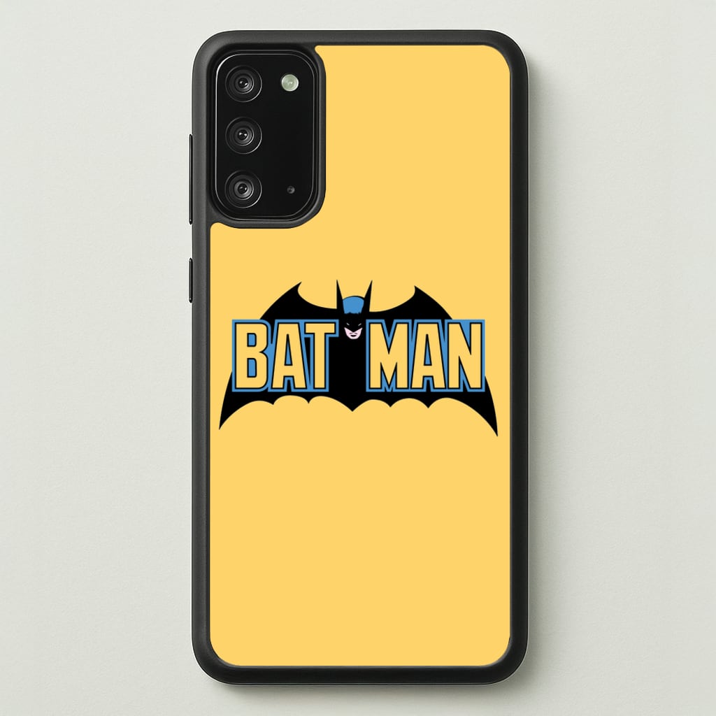 Yellow Bat Superhero Logo - Batman Phone Case for Galaxy Note 20