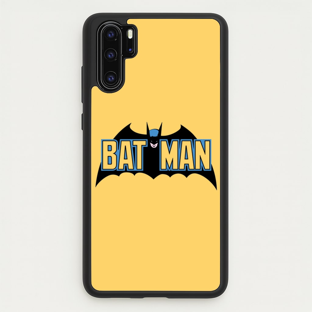 Yellow Bat Superhero Logo - Batman Phone Case for Huawei P30 Pro