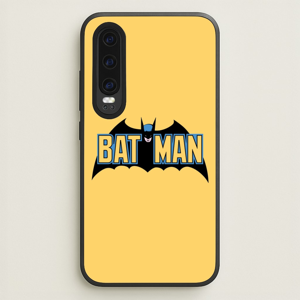 Yellow Bat Superhero Logo - Batman Phone Case for Huawei P30