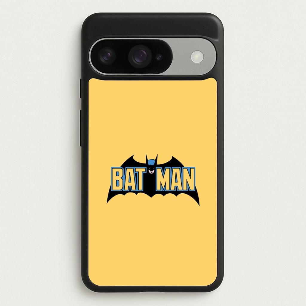 Yellow Bat Superhero Logo Phone Case for Google Pixel 10 / 10 Pro