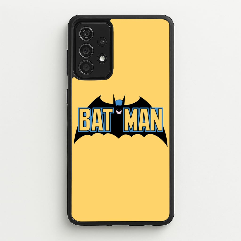 Yellow Bat Superhero Logo - Batman Phone Case for Galaxy A52 / A52s