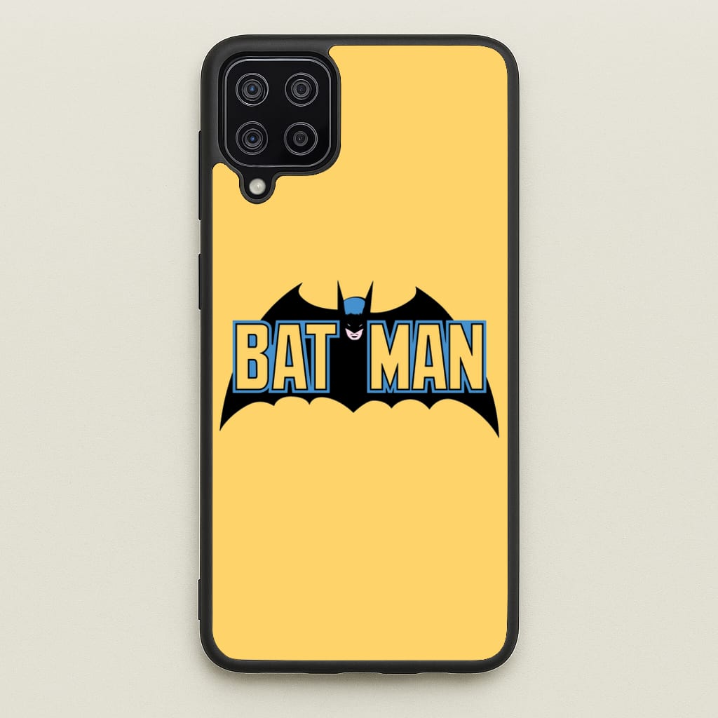 Yellow Bat Superhero Logo - Batman Phone Case for Galaxy A12